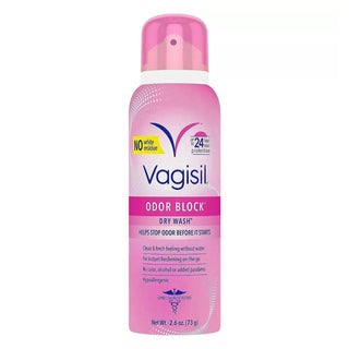 Vagisil Odor Block Dry Wash Spray, 24-Hour Odor Protection, 2.6 oz