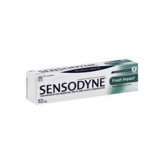 Sensodyne Sensitivity Toothpaste For Sensitive Teeth, Fresh Impact, 4 Ounces (Discontinued)