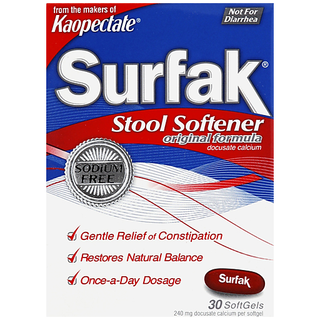 Surfak Stool Softener, Original Formula