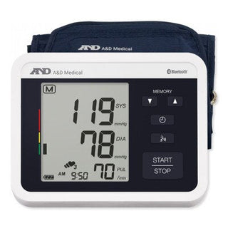 A&D Medical Premium Wireless Blood Pressure Monitor with Voice Guidance & Bluetooth – UA-1040TBLE