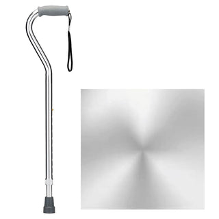 Nova Heavy Duty Offset Cane, Silver
