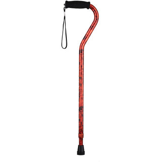 Nova Medical Mahogany Swirl Offset Walking Cane