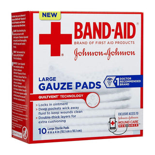 Band-Aid Brand First Gauze Pads, Large