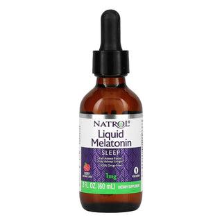 Natrol Melatonin Liquid Drops, 1mg per 4mL, Raspberry Flavor, 2 fl oz
