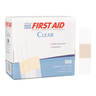 Dukal American White Cross Transparent Adhesive Strips