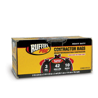 Ruffies Pro Contractor Bags, Heavy Duty, 42 Gallon