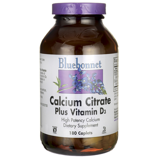 Bluebonnet Nutrition, Calcium Citrate Plus Vitamin D3 180 Caplets