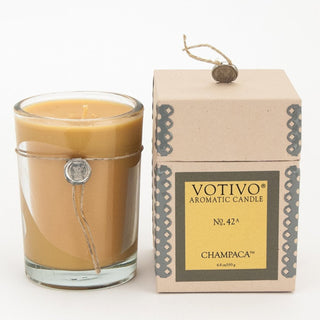 Votivo Aromatic Candle Champaca, Natural Soy Wax Blend, 6.8 Oz