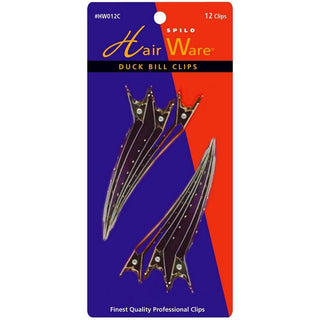 Hair Ware Spilo Duck Bill Clips - 6 Clips