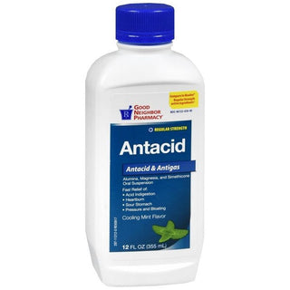 Good Neighbor Pharmacy Regular Strength Antacid Mint Liquid 12oz