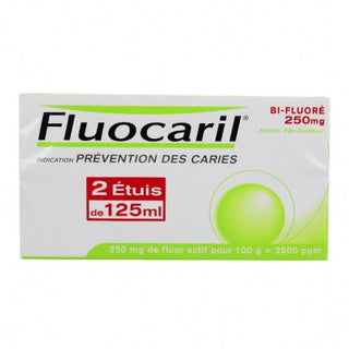Fluocaril Bi-fluoré 250mg Pâte Dentifrice Menthe 2 Tubes De 125ml