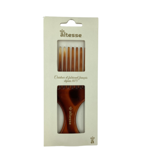 Fournival-altesse Peigne Afro Injecte Ecaille Model Ref: 10107 Color Brown
