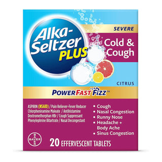 Alka-Seltzer Plus Cold & Cough, Severe, Citrus, Effervescent Tablets