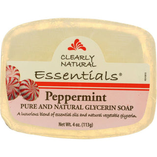 Clearly Natural Essentials Glycerin Bar Soap Peppermint 4 Oz