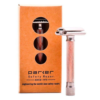 Parker Variant Adjustable Rose Gold Double Edge Safety Razor