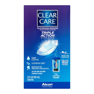 Clear Care Triple Action Cleaning & Disinfecting Solution Travel Pack