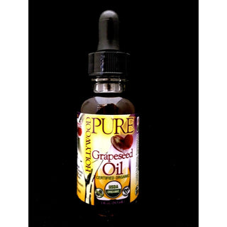 Hollywood Beauty Pure Organic Grape Seed Oil, Yellow, 1 Fl Oz