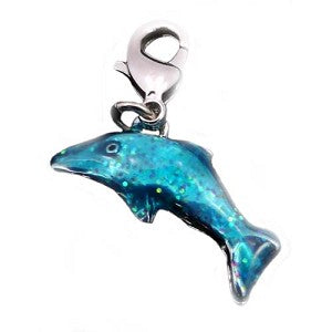 SeaWorld Parks Dangle Charm - Animals - Dolphin - Turquoise