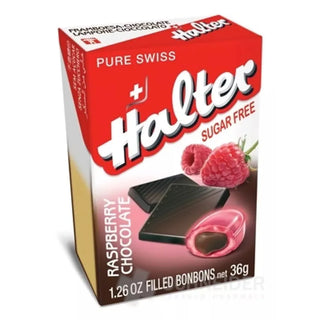 Halter Bonbon Sans Sucre Framboise Fourré Chocolat 36g