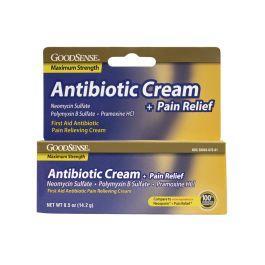 Perrigo GoodSense Max Strength Antibiotic Cream + Pain Relief 0.5 Oz