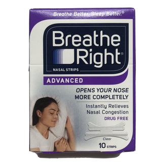 Breathe Right Advanced 10 Nasal Strips Clear