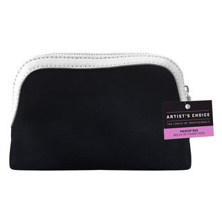 Artist's Choice Cosmetic Travel Bag, Black/White, Small