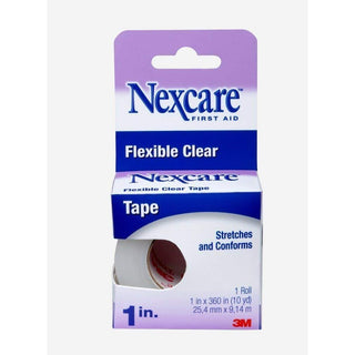 Nexcare Tape Flexible Clear First Aid Boxed 1"x10 Yd