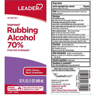 Leader™ 70% Isopropyl Rubbing Alcohol