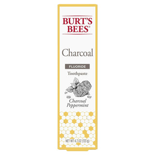 Burt's Bees Charcoal + Whitening Mountain Mint Fluoride Toothpaste 4.7 oz