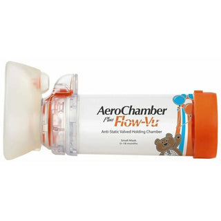 Monaghan AeroChamber Plus Flow-Vu Anti-Static Valved Holding Chamber /Small Mask