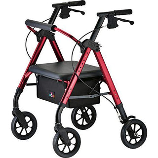 Nova Star Heavy Duty Bariatric Rollator Walker With Extra Wide Padded Seat