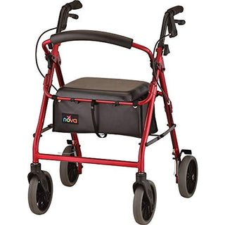 NOVA Medical Products Zoom 22 Rolling Walker, Red