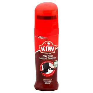 Kiwi Instant Polish Brown Leather 75ml