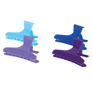 Soft 'N Style Butterfly Clamps, Assorted Colors, 1 Dozen
