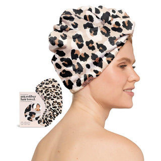 Kitsch Microfiber Leopard Hair Towel