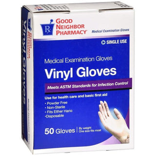 Good Neighbor Pharmacy Vinyl Gloves Powder Free 50ct