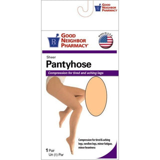Good Neighbor Pharmacy Pantyhose Sheer 15-20mmHg Beige M
