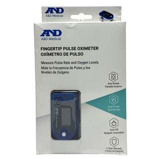 A&D Medical Fingertip Pulse Oximeter Measures Oxygen Levels In Your Blood Cells