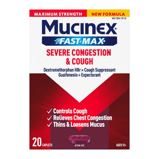 Mucinex® Fast-Max® Severe Congestion & Cough – Maximum Strength Caplets