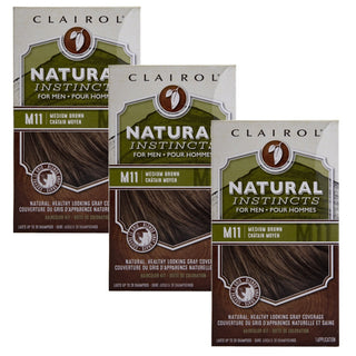 Clairol Natural Instincts Hair Color For Men, Medium Brown #M11