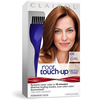 Clairol Nice N Easy Root Touch-Up, Hair Color, Light Auburn #6R - Kit