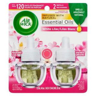 Air Wick Scented Oil Freshener, Magnolia And Cherry Blossom Scent, Twin Refills, 0.67 Ounce