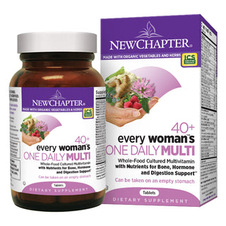 New Chapter Whole-Food Multivitamin, Every Woman's One Daily, 40+, Vegetarian Tablets