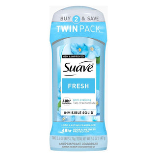 Suave® Antiperspirant Deodorant – Fresh Scent (2.6 oz Twin Pack)
