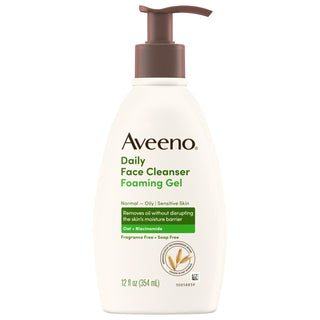 Aveeno Daily Moisturizing Foaming Gel Normal - Oily Sensitive Skin 12 Oz