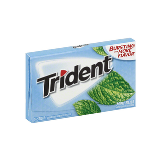Trident Mint Bliss Sugar Free Gum - 14 Stick Pack