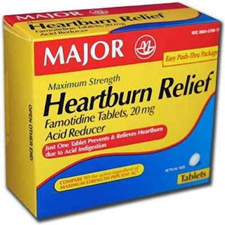 Major Heartburn Maximum Strength Relief 20mg - 50 Tabs