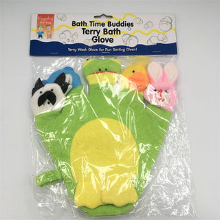 Harry D Koenig Kingsley Bath Time Buddies Terry Bath Glove - Animals