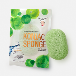 Bath Accessories Spa Sister Konjac Sponge - Green Tea