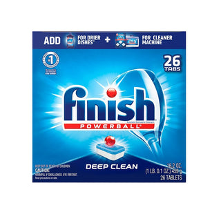 Finish All In 1-26ct - Dishwasher Detergent - Powerball - Dishwashing Tablets - Dish Tabs - Deep Clean - Fresh Scent